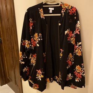Floral Bomber Jacket, 3X
